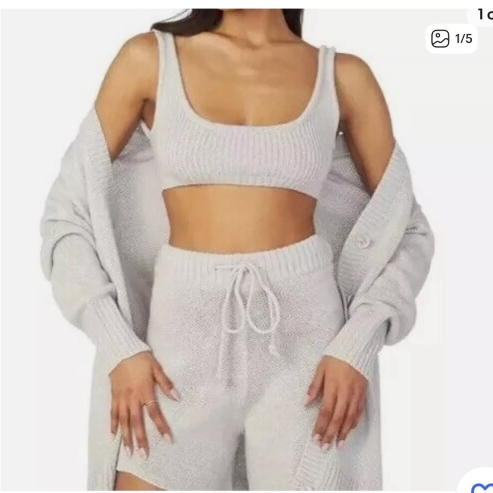 We Wore What Shorts and Sweater set